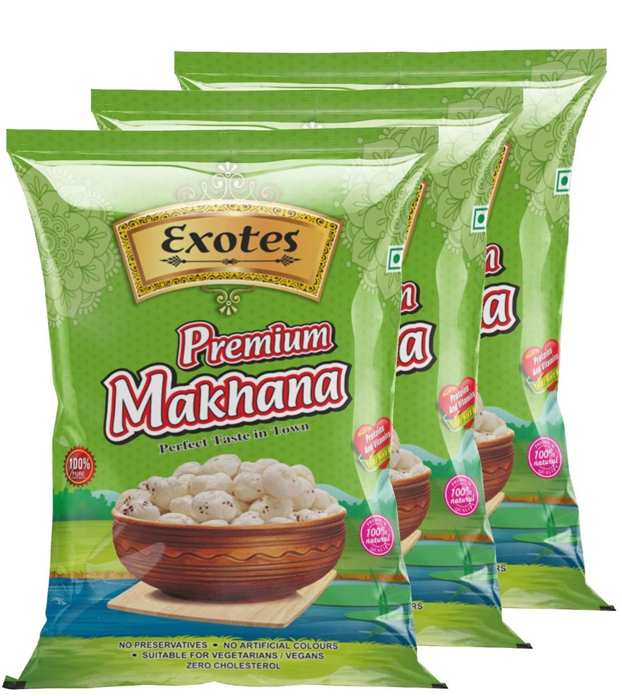 Exotes Dried Fruits Nuts And Seeds (Makhana Cheese Onion, 600g (3x200g))
