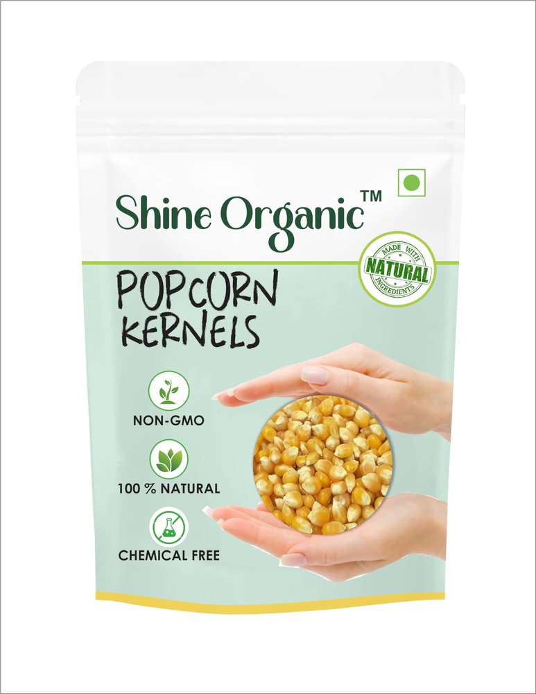 Shine Organic Popcorn Kernels - Popcorn Seeds - (800 gm) Makkai Popcorn