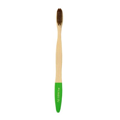 Alnisa Super Soft Bamboo Bristles Wooden ToothBrush Set of 2 (Green)