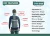 SPINE EASE BRACE FOR FULL BACK LUMBAR AND CERVICAL SUPPORT (L) view 3