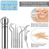 Bonzella 7 pcs Teeth Cleaner Stick Dental Floss Toothpicks Set with Aluminum Tube, Reusable Tooth Cleaning Teeth Braces Cleaner for Outdoor Camping Traveling view 3