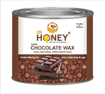 DR HONY Dark Chocolate Wax Hair Removal wax For All woman, man Use underarms, chest, leg, hand (589.12GM)100% naturel.