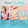 AJUS Silicone Half Heel Protector Socks,Moisturizing for Foot-Care and Heel Cracks,Gel Heel cups Silicon Heel Pad for Heel Ankle Pain,Anti Crack Half Heel Socks (Moisturizing Gel Heel Socks) view 4