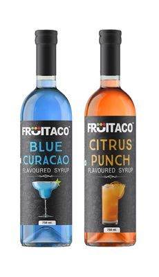 Fruitaco Blue Curacao Citrus Punch Combo Mocktail, 750Ml each, Liquid