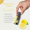 Aromacent Lemon Essential Oil 100% Pure, Natural & Undiluted Therapeutic Grade for Skin Pigmentation, Face, Hair, Aromatherapy and Massage - 10mlAromatherapy & Relaxation - 10ml view 2