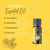 Aromacent Lemon Essential Oil 100% Pure, Natural & Undiluted Therapeutic Grade for Skin Pigmentation, Face, Hair, Aromatherapy and Massage - 10mlAromatherapy & Relaxation - 10ml view 3