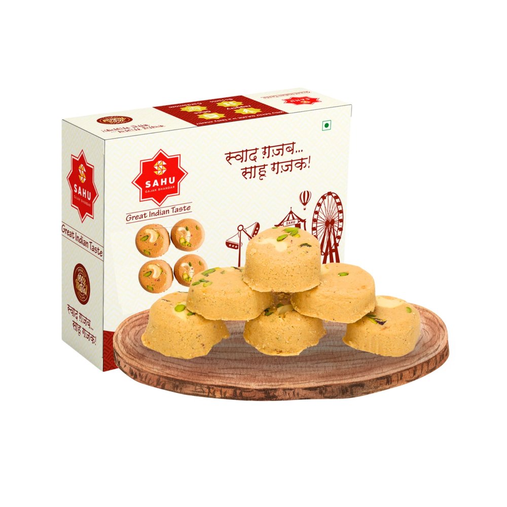 SAHU GAJAK BHANDAR Cham Cham Gajak Sweets 700g | Til Sweet | Gajjak | Gazak | Sesame Chikki Mithai | Gazak Barfi | Made with Cow Ghee