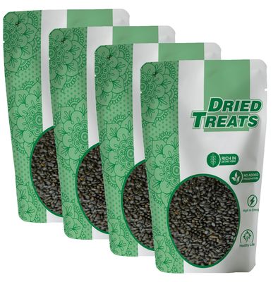 Dried Treats Dried Fruits Nuts And Seeds (Sabja/Basil Seeds, 800g (4x200g))
