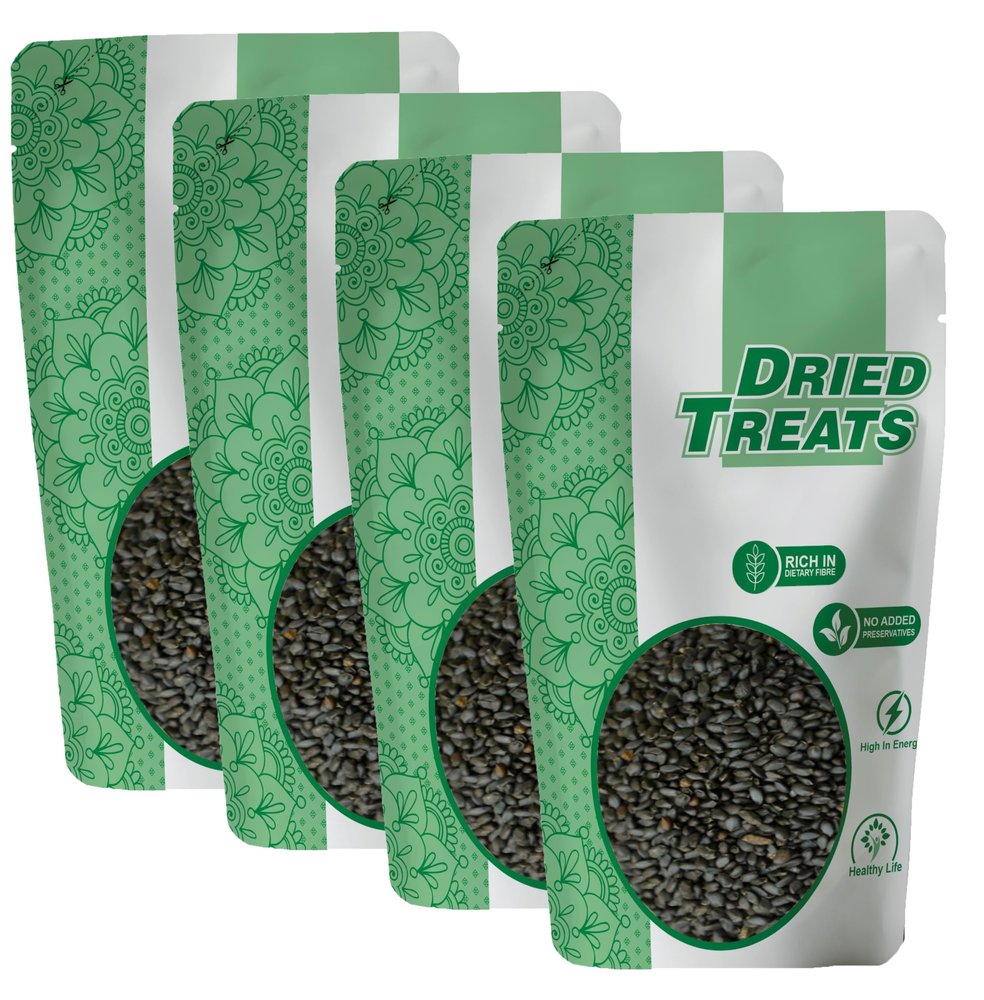 Dried Treats Dried Fruits Nuts And Seeds (Sabja/Basil Seeds, 800g (4x200g))