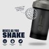 BlenderBottle Classic V2 Shaker Bottle Perfect for Protein Shakes and Pre Workout, 28-Ounce, Grey/Black, Black Shadow view 3