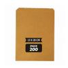 200 Pcs Brown Paper Cover | 13 cm X 20 cm | 45 GSM | Medicine Cover | Paper Bags for Multi-Purpose Use | Carry Bags | Kraft Paper Pouch | Pack of 200 view 1