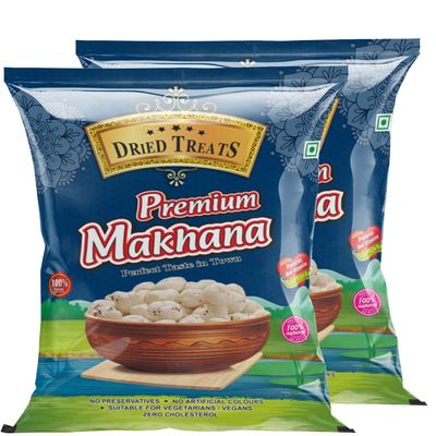 Dried Treats Dried Fruits Nuts And Seeds (Makhana, 400g (2x200g))