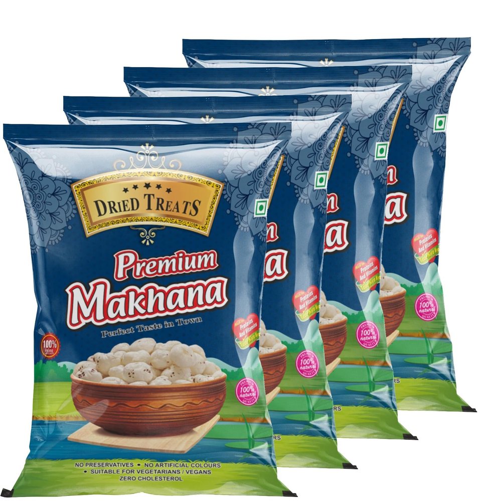 Dried Treats Dried Fruits Nuts And Seeds (Makhana Kali Mirch, 1000g (4x250g))