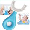 6-12 Years Ultra Soft Kids U- Shaped Toothbrush/Food Grade Soft Silicone Brush Head/ 360 Manual Toothbrush Oral Cleaning Tool (Pack of 1) view 1