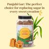 Jaggercane Handmade Sugarcane Jaggery Block/Jaggery Cubes | Iron-Rich & Energy Boosting | Authentic Punjabi Gud | Healthy Sugar Substitutes | Gud/Gur Ideal For Tea, Sweets & Coffee | 900gm Pack of 4 view 2