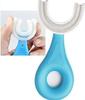 6-12 Years Kids U- Shaped Toothbrush/Food Grade Soft Silicone Brush Head/ 360 Manual Toothbrush Oral Cleaning Tool (Pack of 1) view 1