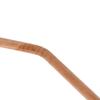5 Pieces - Rose Gold Stainless Steel Straws - 21.5 cm - Curved view 3