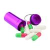 2pcs Aluminium Waterproof Key Ring Container Pill Storage Box Case Purple view 2