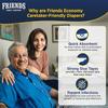 Friends Economy Adult Diapers Tape Style - 10 Count/Pack (Large) with odour lock and Anti-Bacterial Absorbent Core- Waist Size 29.53-57.09 Inch ; 75  145 Cm (Large, 20 Count)-Pack 2 view 4
