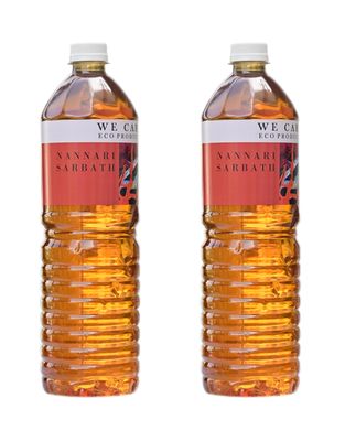 We Care Eco Products Nannari Sharbat | Kerala Sarbath | Naruneendi Sarbath | Natural Refreshing Drink Nanari Sarbath Syrup From Kerala (1980 ml)