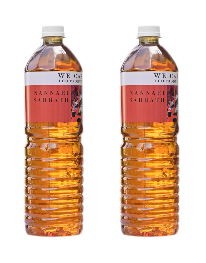 We Care Eco Products Nannari Sharbat | Kerala Sarbath | Naruneendi Sarbath | Natural Refreshing Drink Nanari Sarbath Syrup From Kerala (1980 ml)