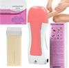 ARUHIU Roll on Wax, Waxing Roller Warmer Kit Hair Removal of Body Non-Woven Milky Chocolate Wax Strips & Blue Sensitive Skin at Home Cartridge Depilatory Soft Warmer for Men Women (1 X Refill Wax Cartidge) view 1