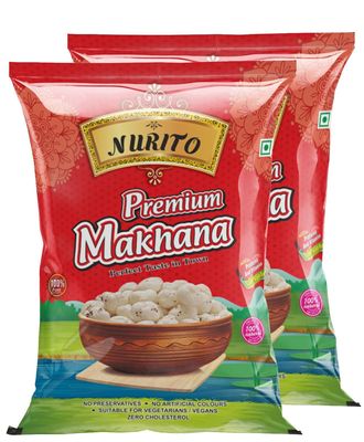 Nurito Dried Fruits Nuts And Seeds (Makhana Cheese Onion, 400g (2x200g))