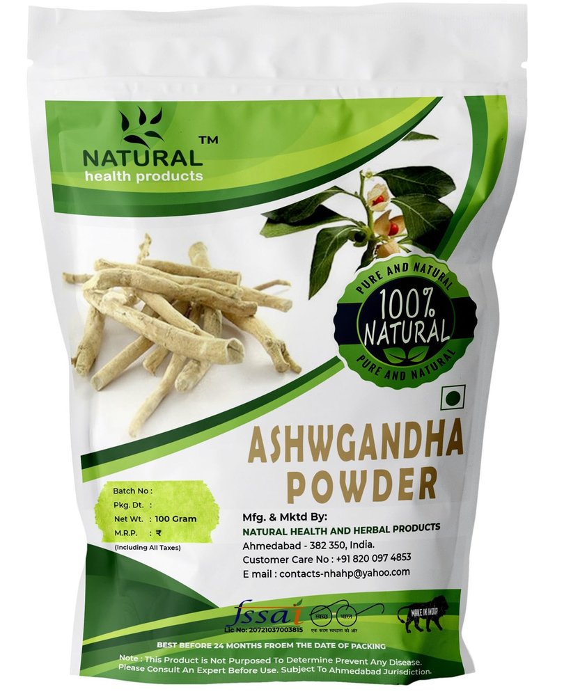 Ashwagandha Powder for Height Growth Kids/Organic/Men & Women/Strength & Energy/Stress Relief/Eating/Juice (100Gm)