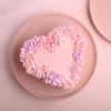 FlowerAura Delicious Silky Smooth Fresh Floral Heart Pink Choco Cake Gift's For Birthday, Anniversary, Valentine's Day, Mother's Day, Christmas, Wedding (Same Day Delivery) (0.5Kg) view 1