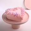 FlowerAura Delicious Silky Smooth Fresh Floral Heart Pink Choco Cake Gift's For Birthday, Anniversary, Valentine's Day, Mother's Day, Christmas, Wedding (Same Day Delivery) (0.5Kg) view 3