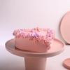 FlowerAura Delicious Silky Smooth Fresh Floral Heart Pink Choco Cake Gift's For Birthday, Anniversary, Valentine's Day, Mother's Day, Christmas, Wedding (Same Day Delivery) (0.5Kg) view 4