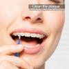 Quacc 50pcs Soft Interdental Brush Flossers Braces Brush Oral Flossing Head Toothpick Cleaners Tooth Cleaning Tool (Blue) view 3