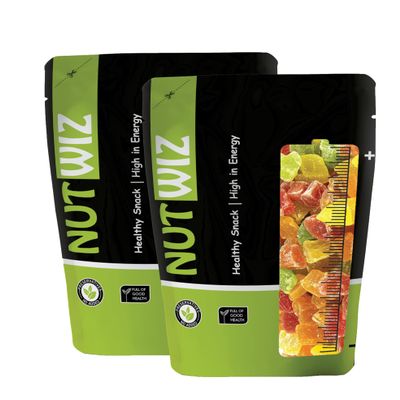Nutwiz Dried Mix Fruits 400 Grams (200gm X 2) Sweet, Tasty and Chewy Mixed Texture of Kiwi, Mango, Pineapple, Papaya & More Rich in Fiber & Antioxidants | No Added Sugar Energizing Fruit Snack for Hiking Enthusiasts, Learning Kids & Cooking Fri