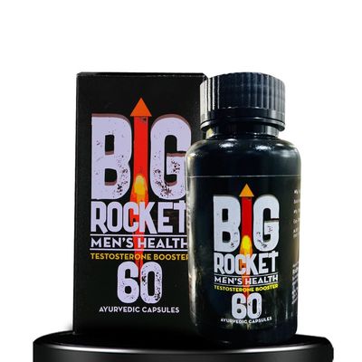 BigRocket Lift-Up Shilajit for Men | 100% Ayurvedic with Natural Herbs | Pure Original Shilajit/Shilajeet, Ashwagandha, Gokshura, Kesar & Triphala | For Stamina & Performance (60 Capsule)