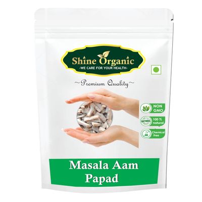 Shine Organic Masala Aam Papad | Khatta Meetha Aam Papad | - (400 GM) Chatpata Aam Papad - Mango