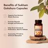 Sukham Gokshura/Tribulus Capsules | Processed using TTT-120 | 500 mg - 60 Capsules | Benefits include Better Strength, Stamina & Recovery | Ideal for Gym and Athletes view 3
