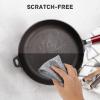 EOOUT 10+10 pcs Multipurpose Wire Dishwashing Rag for Wet and Dry Dish, VTMCUI Multifunctional Non-Scratch Scrubbing Pads Kitchen Cleaning Cloths (10 Silver) view 3