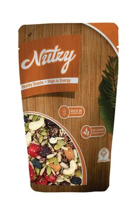 Nutzy Dried Fruits Nuts And Seeds (Dried Trail Mix/Breakfast, 250g)