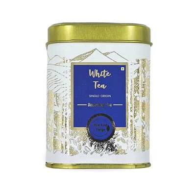 Darjeeling White Tea - Silver Needles Tea | The Purest Indulgence (Grade- SFTGFOP1) | 30 gms Loose Tea Long Leaves | Rich In Antioxidants