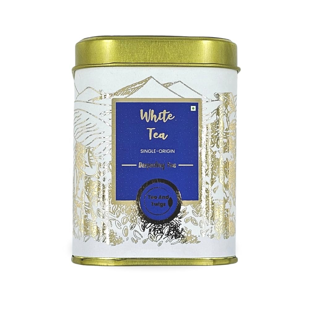 Darjeeling White Tea - Silver Needles Tea | The Purest Indulgence (Grade- SFTGFOP1) | 30 gms Loose Tea Long Leaves | Rich In Antioxidants