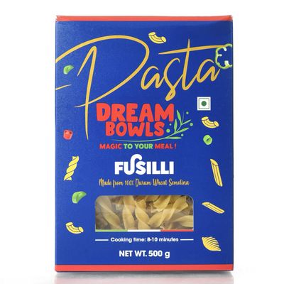 DREAM BOWLS PASTA FUSILLI | 100% Durum Wheat | No Maida | No Preservative | 500g