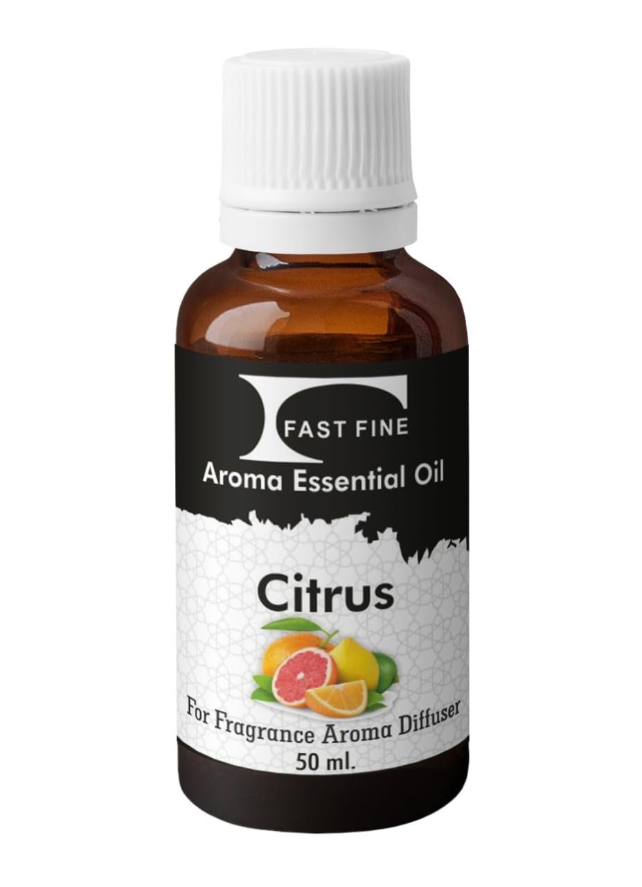 Fast Fine Diffuser Essential Aroma Oil Used for Air Electric Revitalizer Machine Use Home Office washroom Indoor & Outdoor (Citrus, 50ML)