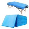 Disposable Non-Woven Bed Sheet for Hospital, Hotel, Spa and Beauty Parlor (Blue, (80 X 225CM) (Pack of 10) view 3