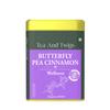 Tea And Twigs - Butterfly Pea Flower Cinnamon Tea - 15 Teabags (30 Grams) | Caffeine Free Herbal Tea | Relieves Stress | Ayurvedic Shankhpushpi Flower view 1