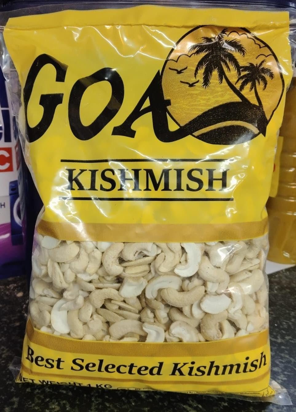2 pieces cashew Natural White Cashews | Dry fruit | Broken into 2 Perfect Pieces | Super Crunchy & Delicious Kaju Tukdi | Healthy Cashew Nut Snack (1000 Gram)