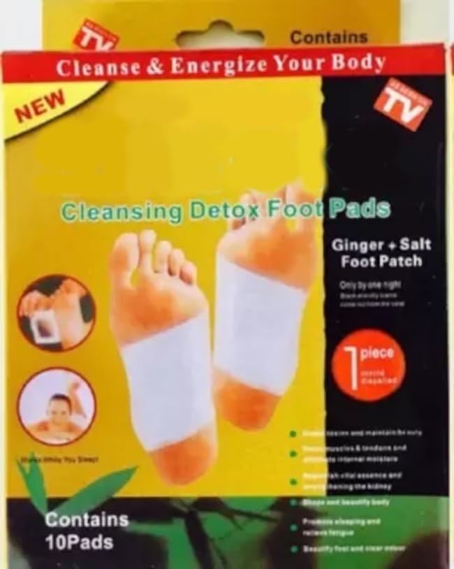 avyaan Toxins Remover Detox Foot Patches Adhesive Pads Kit||Natural Unwanted Toxins Remover||Relaxation Massage and Stress Relief pack[PACK OF ONE]