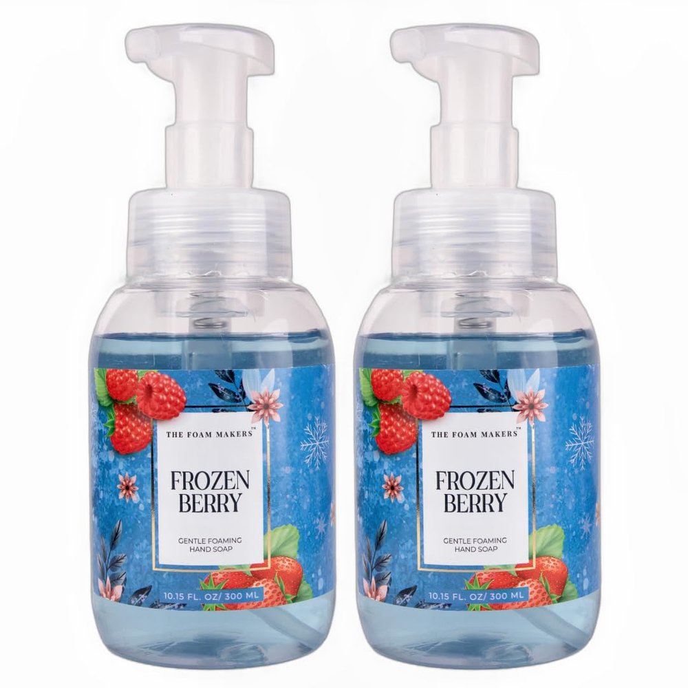 The Foam Makers Foaming Handwash Pump - FROZEN BERRY - (Pack Of 2-300ML Each) RICH FOAM SOFT HANDS