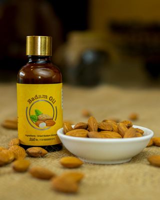 Artisan's Original Oils Badam/Almond oil 50 ml|Glow Your Skin & Hair Naturally with Cold-Pressed Sweet Almond Oil