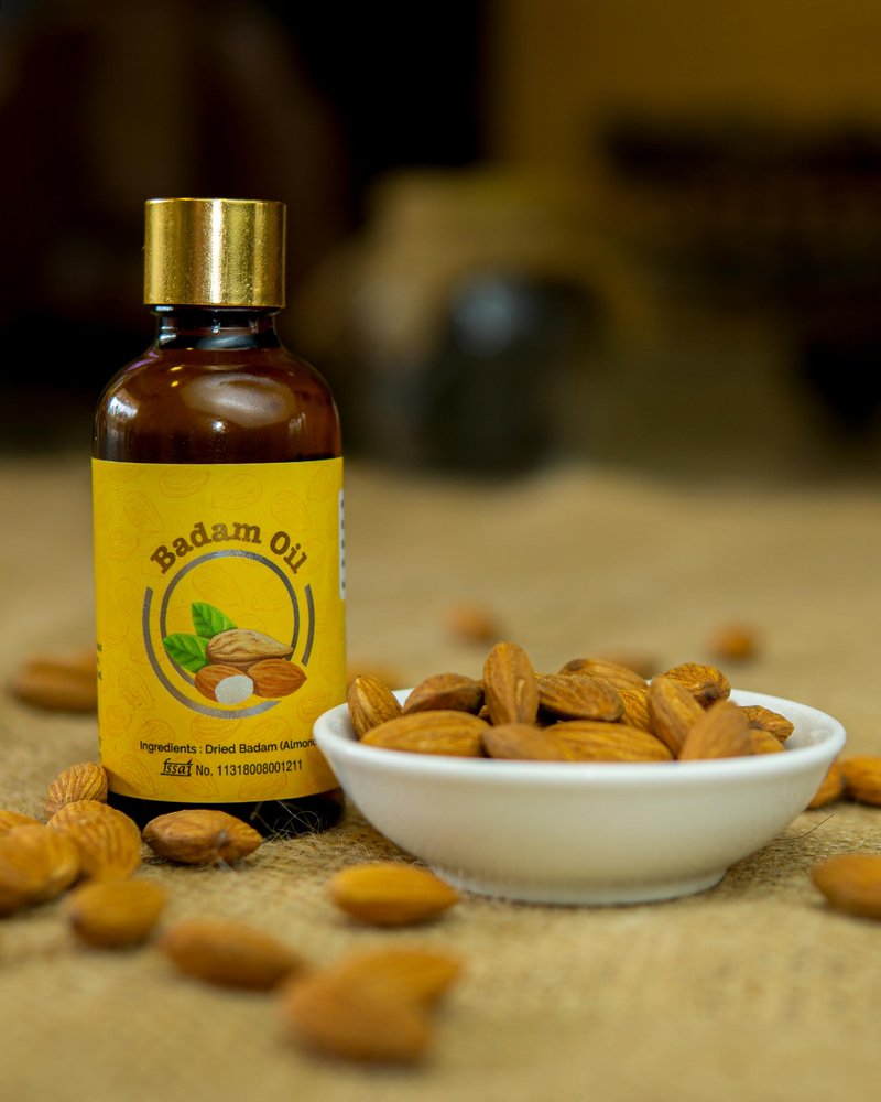 Artisan's Original Oils Badam/Almond oil 50 ml|Glow Your Skin & Hair Naturally with Cold-Pressed Sweet Almond Oil