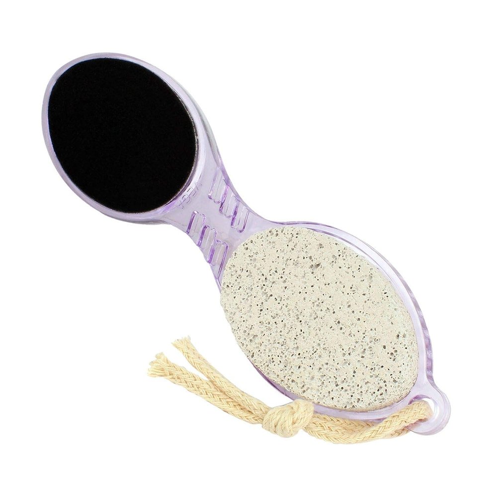 4 In 1 Foot Pedicure Brush, Pumice Stone, Scrubber & File For Soft Care